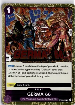 One Piece PRB-02 OP06-078 GERMA 66 UC Pirate Foil The Best Vol 2 - Image 1