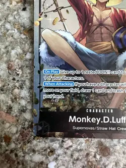 One Piece TCG Monkey D Luffy P-075 Promo Foil NM English - Image 5