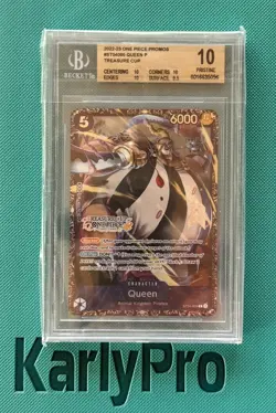 2023 One Piece EN Treasure Cup 2023 Top 16 #005 Queen BGS 10 GEM MINT - Image 1