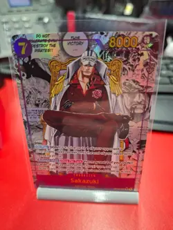 One Piece Sakazuki OP16-065 SR Manga OP16 Card Game English Mint - Image 1