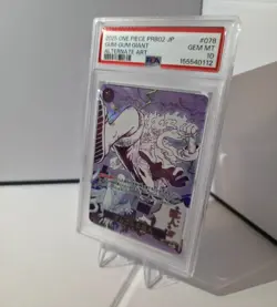 2025 ONE PIECE PRB02 JAPANESE ALTERNATE ART #078 GUM-GUM GIANT PSA 10 - Image 3