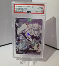 2025 ONE PIECE PRB02 JAPANESE ALTERNATE ART #078 GUM-GUM GIANT PSA 10 - Image 5