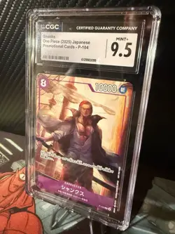 2025 ONE PIECE JAPANESE PROMO CARDS #P-104 SHANKS CGC 9.5 - Image 3