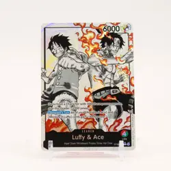 Luffy & Ace Parallel - ST30-001 Starter Deck Promo L One Piece - NM/MINT - Image 1