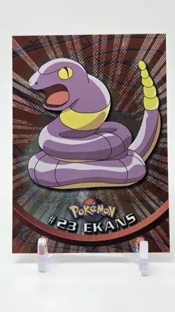 Topps Pokemon TV Animation Edition Ekans Holo Foil Black Logo - Image 1