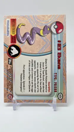 Topps Pokemon TV Animation Edition Ekans Holo Foil Black Logo - Image 2
