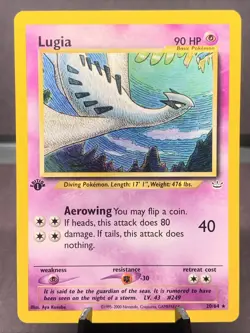Pokemon TCG 1st Edition Lugia 20/64 Neo Revelation Non Holo Rare WOTC VTG 2001 - Image 1
