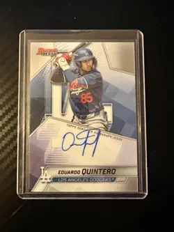 2025 Bowman's Best #B25-EQU Eduardo Quintero Best of 2025 Autographs Refractors - Image 1