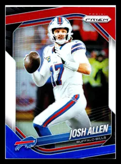 2025 Panini Prizm - Josh Allen #167 Red White & Blue Prizm Buffalo Bills - Image 1