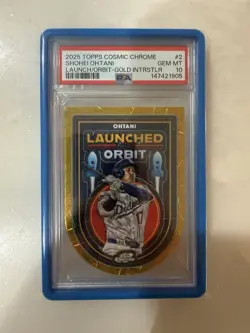 2025 Topps Cosmic Chrome - Launched Into Orbit Shohei Ohtani #2 Gold /50 - Image 1