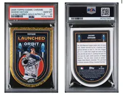 2025 Topps Cosmic Chrome - Launched Into Orbit Shohei Ohtani #2 Gold /50 - Image 2