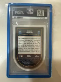 2025 Topps Cosmic Chrome - Launched Into Orbit Shohei Ohtani #2 Gold /50 - Image 3
