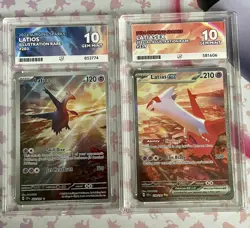 Pokemon TCG | 2024 Latias ex 239/191 and Latios 203/191 | ACE 10 - Image 1