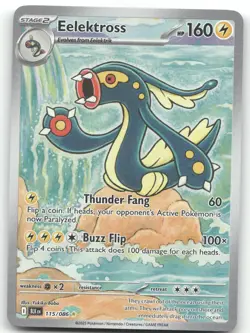 2025 Scarlet & Violet Black Bolt Eelektross Secret Rare #115/086 - Image 1