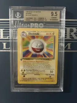 Beckett 9.5 Pokemon Electrode 1st Edition Spanish Espanol - Image 1