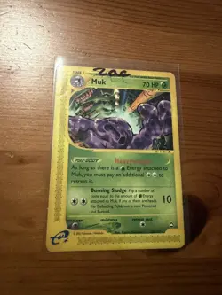 Pokemon Muk 23/147 Aquapolis Rare Card DMG - Image 1