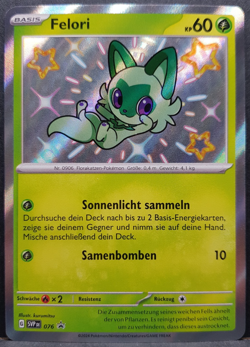 Felori SVP076 Paldeas Schicksale Shiny Promo Pokemon Pokemon Karte Deutsch NM - Image 1