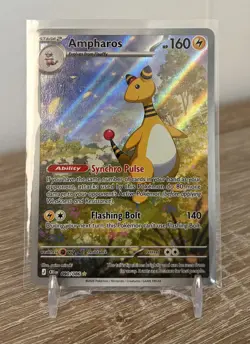 Ampharos Illustration Rare 090/086 Chaos Rising Pokemon Card English - Image 1
