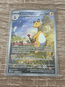 Ampharos Illustration Rare 090/086 Chaos Rising Pokemon Card English - Image 2