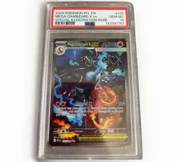 Pokemon Mega Charizard X ex 125/094 SIR Holo Me02 EN 2025 PSA 10 - Image 1