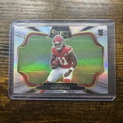 2025 Panini Select Jalen Royals Field Level Silver Prizm RC Chiefs - Image 1