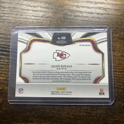 2025 Panini Select Jalen Royals Field Level Silver Prizm RC Chiefs - Image 2