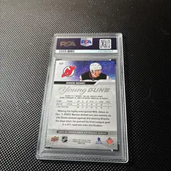 2023 Upper Deck Simon Nemec Young Guns #727 RC Rookie PSA 8 Devils - Image 2
