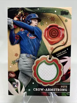 Topps 2024 Holiday Mega RC-PC Pete Crow-Armstrong Rookie Relic Cubs MEM - Image 1