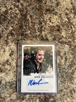 2011 Topps UFC Moment of Truth - Mike Goldberg Auto 1st. Hard To Find Goat! - Image 1