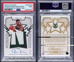 2023 Flawless Giannis Antetokounmpo Star Swatch Signature PSA 9 Auto /25 - Image 3