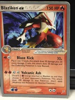Pokemon TCG Blaziken ex World Championship Decks 89/95 Regular Eng 2004 150HP - Image 3