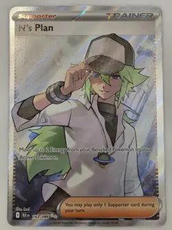 The Pokemon Company N's Plan 163/086 Sv: Black Bolt Ultra Rare FA Holo EN - Image 1