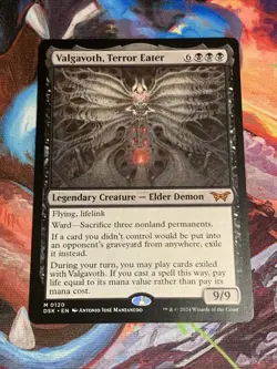 MTG Magic: The Gathering Duskmourn Valgavoth, Terror Eater Mythic Rare MTG Mint - Image 1