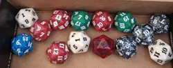 Magic the Gathering d20 Counter Die Dice Lot Of 14 - Image 1