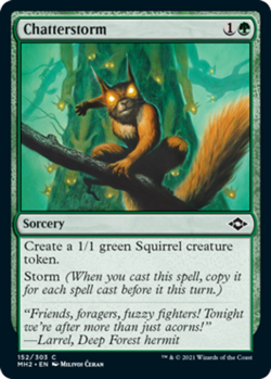 4x Chatterstorm - Foil NM-Mint, English Modern Horizons 2 MTG Magic - Image 1