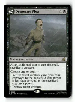 Desperate Plea 103 Rare MTG TLE NM - Image 2