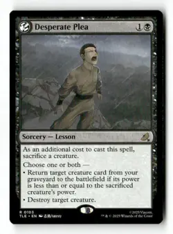 Desperate Plea 103 Rare MTG TLE NM - Image 4