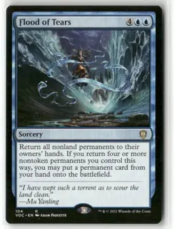 Flood of Tears Normal R Commander: Innistrad: Crimson Vow 104 NM - Image 1