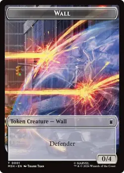 MTG Wall Moloid Double-Sided Token Marvel Super Heroes MSH NM Full Art Regular - Image 1