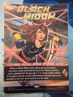 Black Widow, Super Spy (Borderless) (0393) Marvel Super Heroes Foil - Image 1
