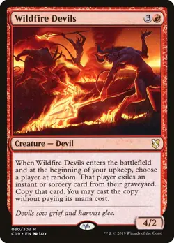 MTG Wildfire Devils ** Commander 2019 ** English (NM) - Image 1