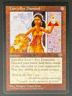MTG Lion's Eye Diamond Mirage Regular - Image 1