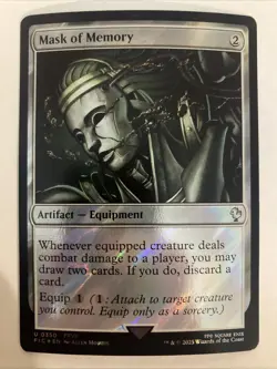 MTG Mask of Memory (Surge Foil) Commander: Final Fantasy 0350 FFVII FF7 NM - Image 1