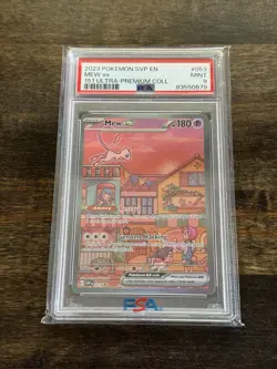 2023 POKEMON SVP EN-SV PROMO 151 ULTRA-PREMIUM COLLECTION #053 MEW EX PSA 9! - Image 1