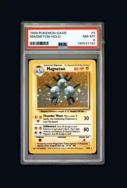 1999 Pokemon Game Magneton 009/102 Base Set Holo PSA 8✨✨✨ - Image 1