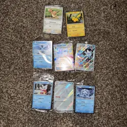 2025 Pokemon Holiday Calendar Promo Card Lot: All 8 Stamped Promos Sealed Packs - Image 1