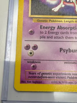 Pokemon TCG Mewtwo #3 Black Star Promo the First Movie 1999 - Image 5