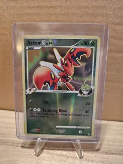 Pokemon Scizor E4 48/111 Rising Rivals Uncommon Reverse Holo SP 80HP Card - Image 1