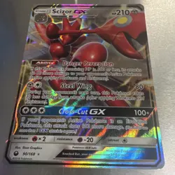 Pokemon TCG Celestial Storm Scizor GX 90/168 Ultra Rare Holo 210HP Eng 2018 - Image 2