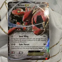 Pokemon TCG Scizor EX 76/122 XY English Ultra Rare Holo EX 2016 HP170 - Image 1